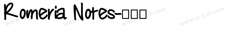 Romeria Notes字体转换